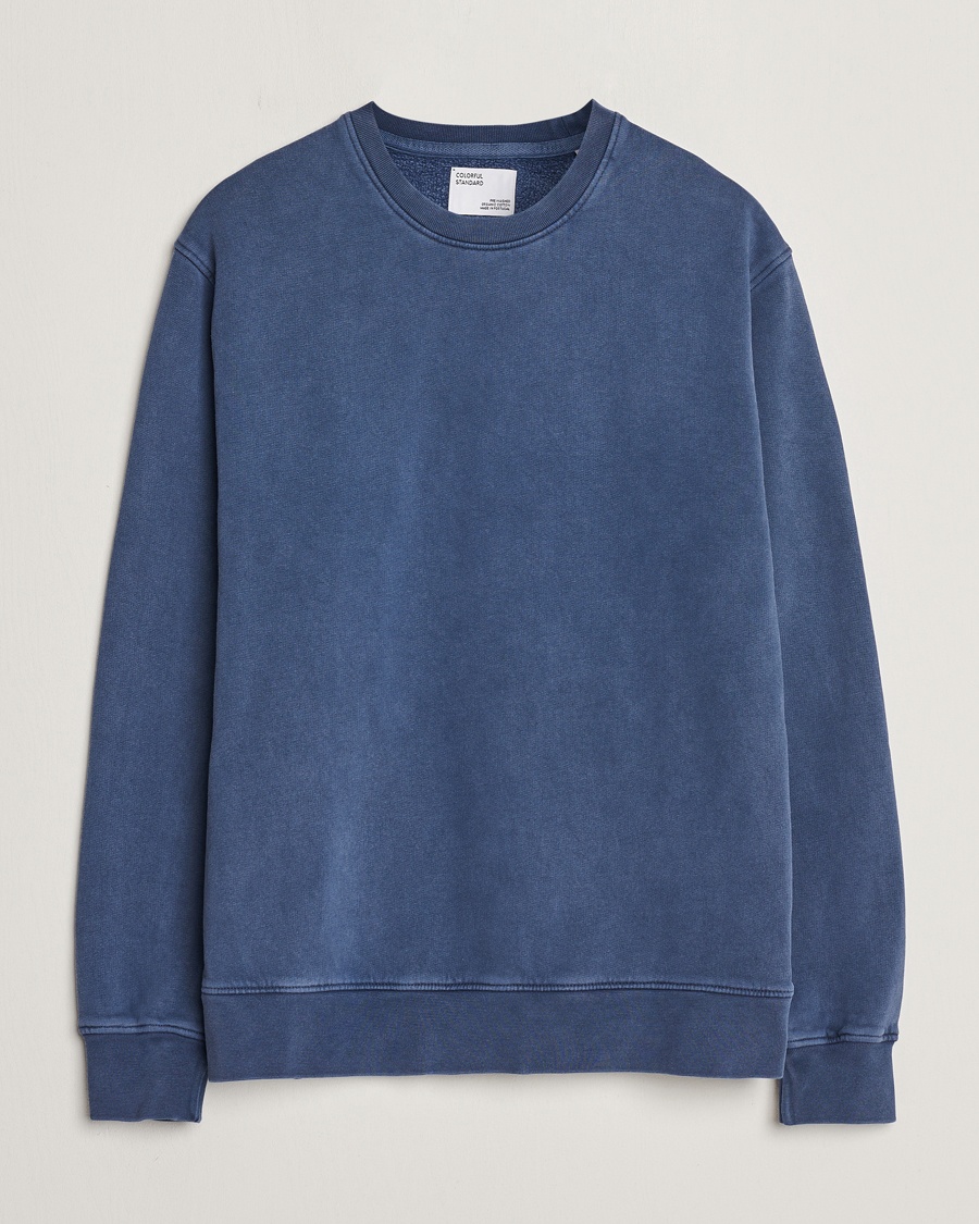 Colorful Standard Classic Organic Crew Neck Sweat Neptune Blue – Blauw