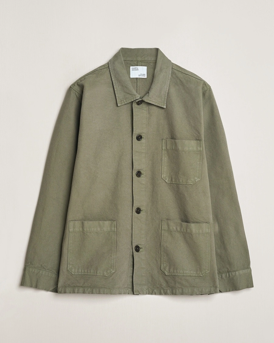 Colorful Standard Organic Workwear Jacket Dusty Olive – Groen