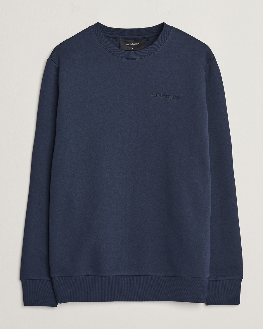 Peak Performance Original Logo Crew Neck Sweatshirt Blue Shadow – Blauw