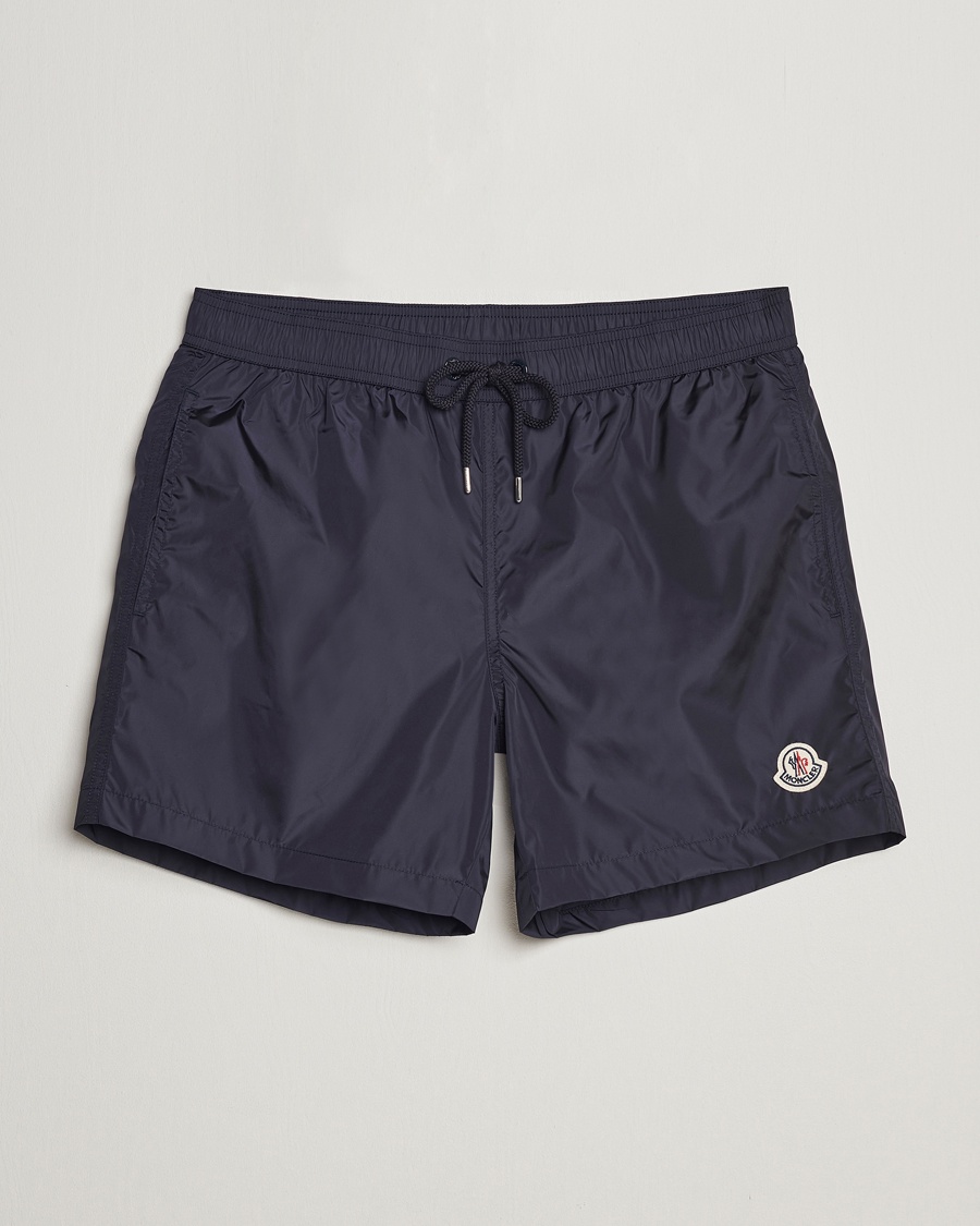 Moncler Nylon Swim Shorts Navy – Blauw
