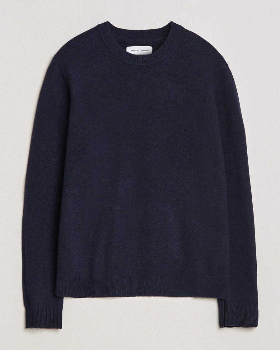 Samsøe Samsøe Isak Crew Neck Salute – Blauw