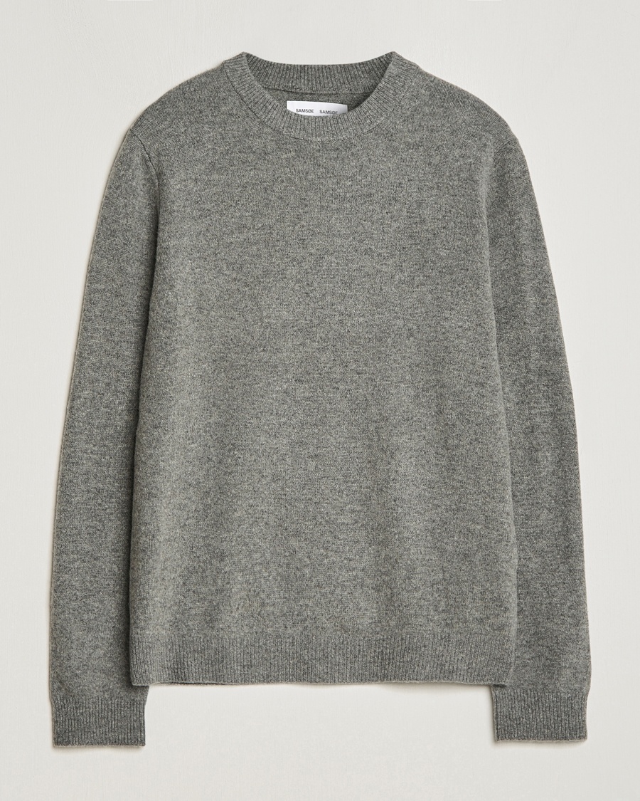 Samsøe Samsøe Isak Crew Neck Dark Grey – Grijs