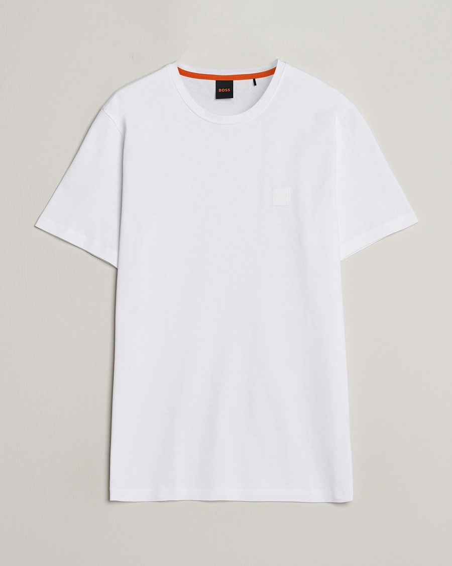 BOSS ORANGE Tales Logo Crew Neck T-Shirt White – Wit
