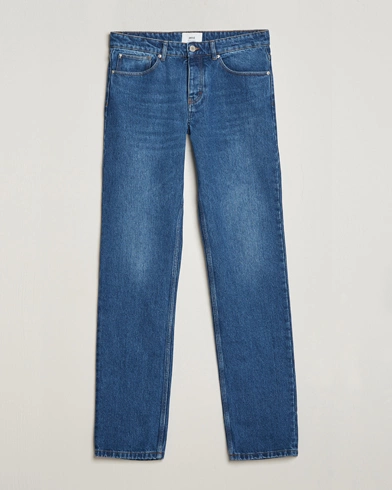 Heren | AMI | AMI | Classic Fit Jeans Used Blue