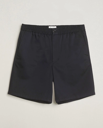 Heren | AMI | AMI | Cotton Drawstring Shorts Black