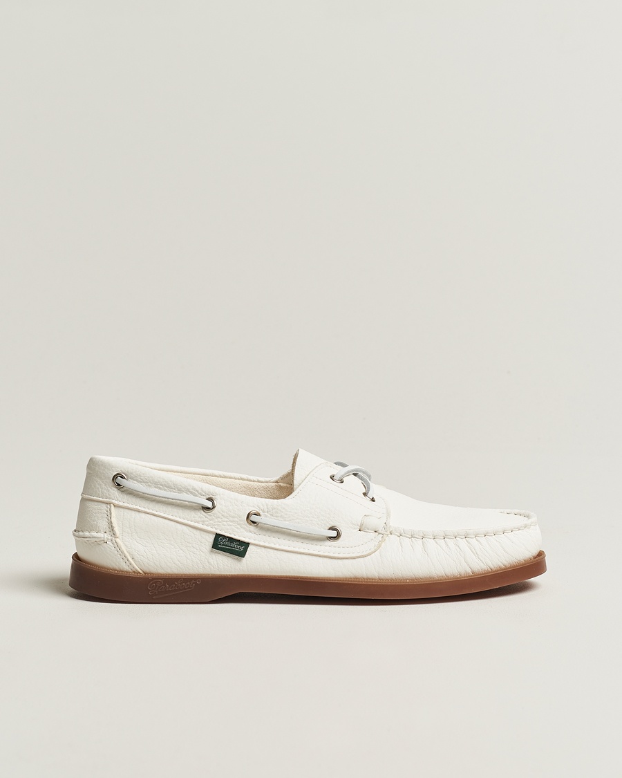  Barth Boat Shoe White Deerskin