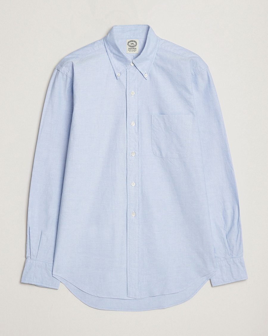 Kamakura Shirts Vintage Ivy Oxford Button Down Shirt Light Blue – Blauw