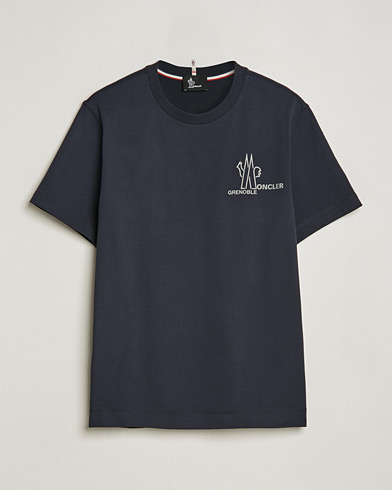 Heren |  | Moncler Grenoble | Short Sleeve T-Shirt Navy