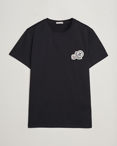 Heren |  | Moncler | Double Logo T-Shirt Black