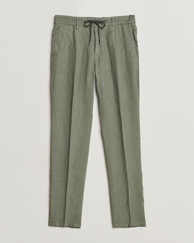 Heren | BOSS BLACK | BOSS BLACK | Genius Slim Fit Linen Pants Open Green