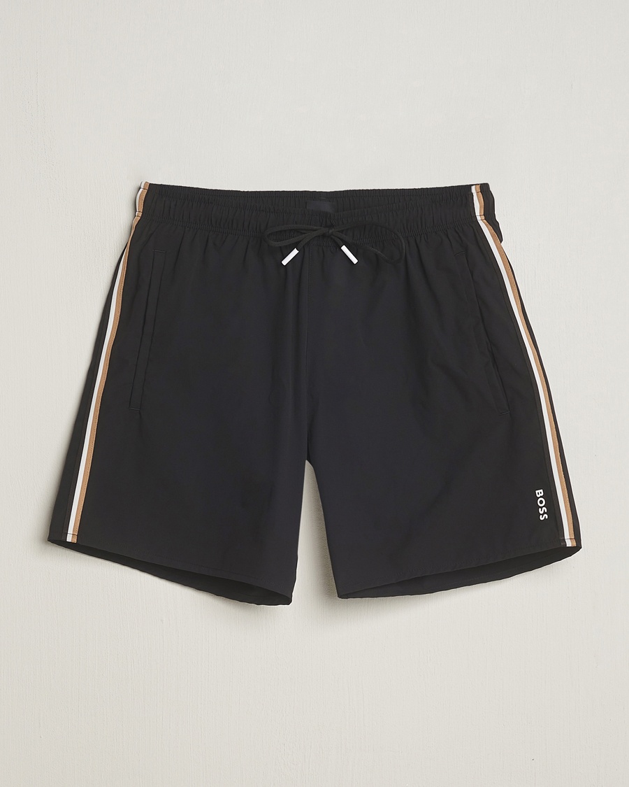 BOSS BLACK Iconic Swimshorts Black – Zwart