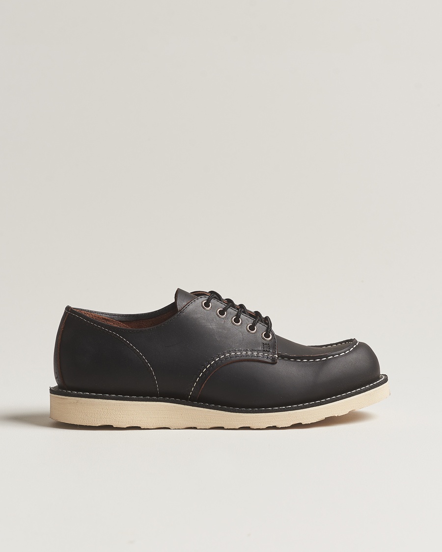 Red Wing Shoes Moc Toe Oxford Black Prairie Leather – Zwart