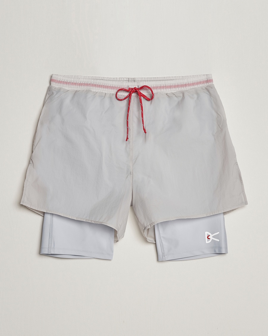 Heren | Korte broek | District Vision | Ripstop Layered Trail Shorts Moonbeam
