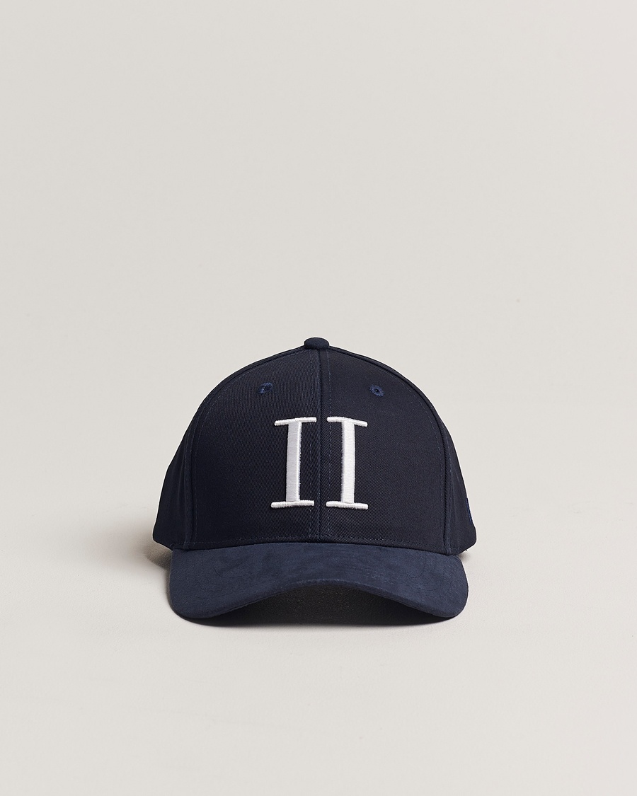 LES DEUX Baseball Cap Suede II Dark Navy – Blauw