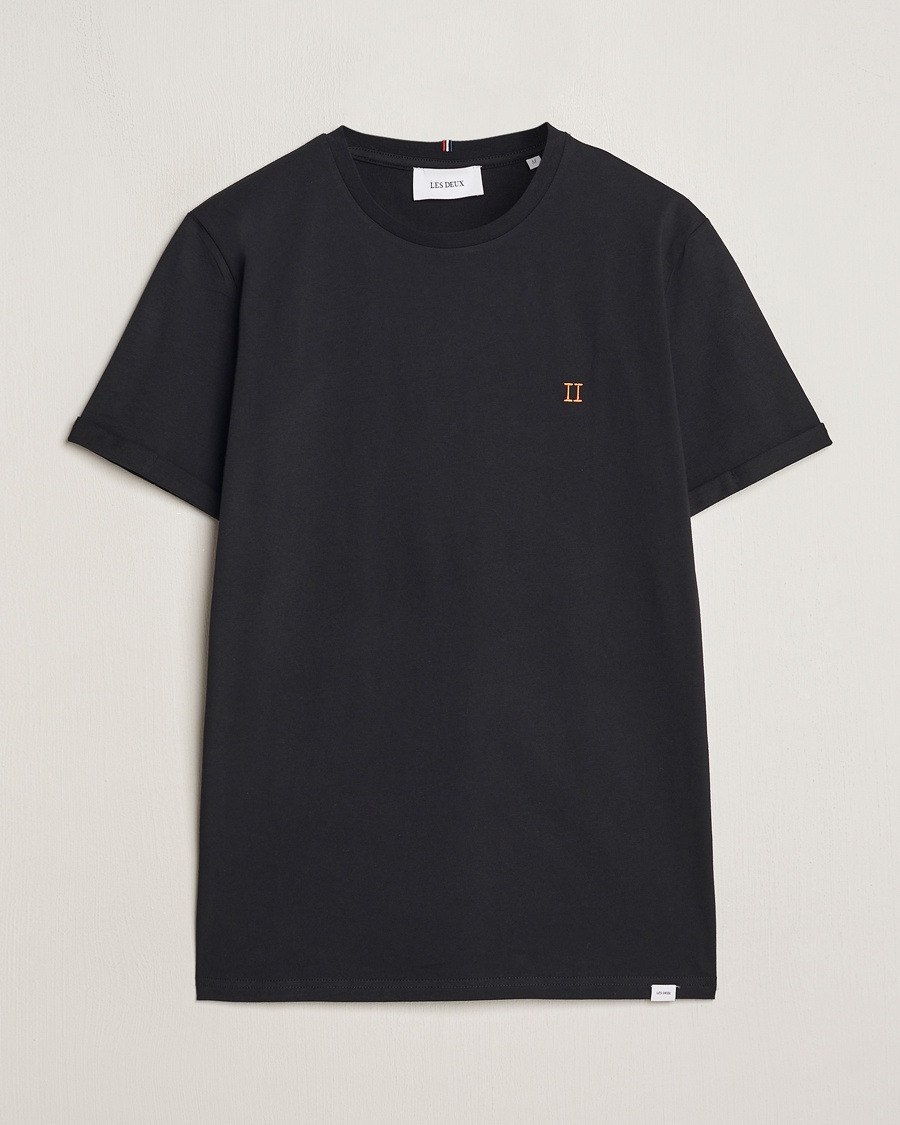 LES DEUX Nørregaard Cotton T-Shirt Black – Zwart