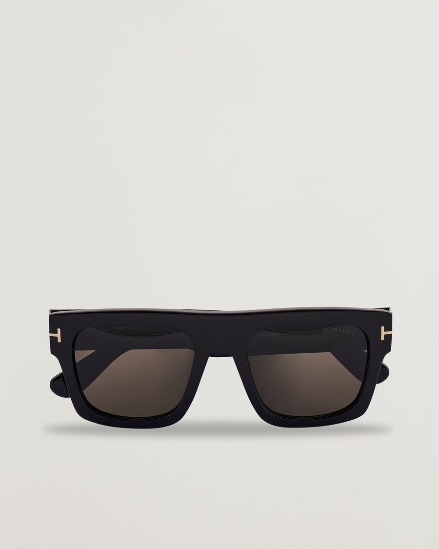 Tom Ford Fausto FT0711 Sunglasses Black/Smoke – Zwart