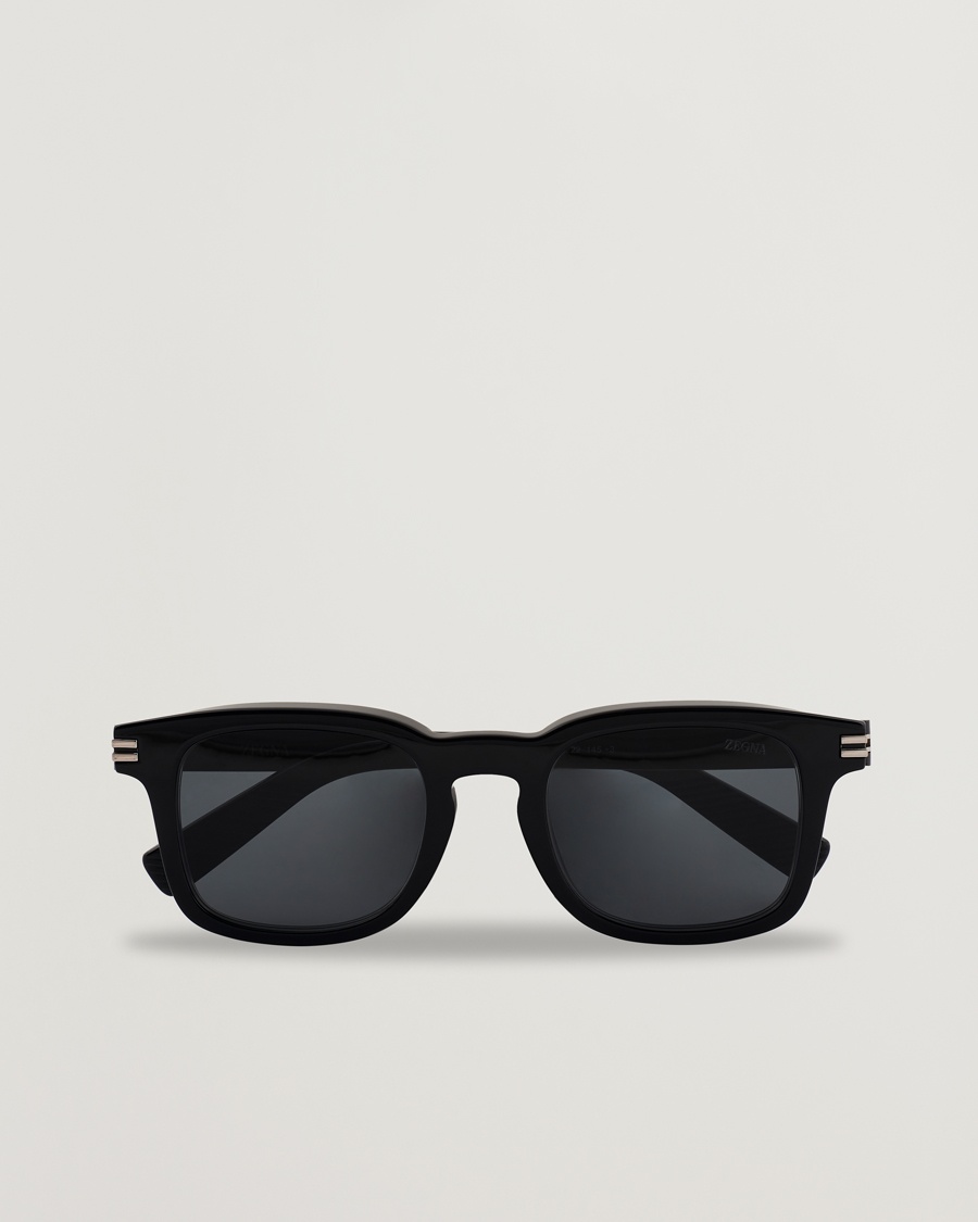 Zegna EZ0230 Sunglasses Black/Smoke – Zwart