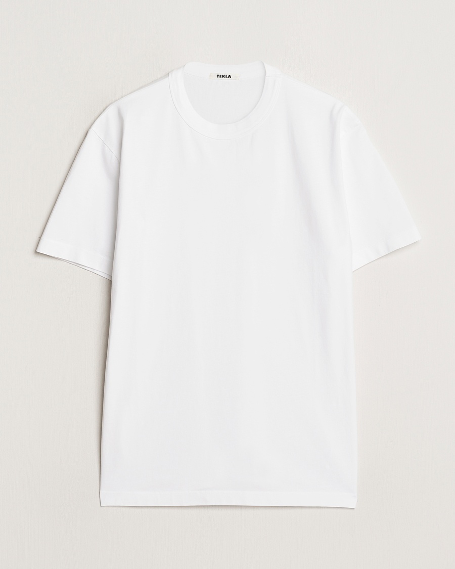Tekla Organic Cotton Sleeping T-Shirt White – Wit