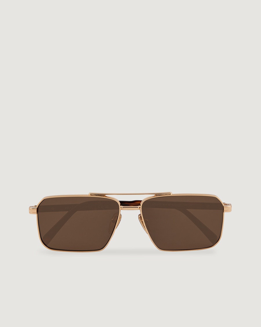 Prada Eyewear Prada 0PR A57S Metal Sunglasses Gold – Goud