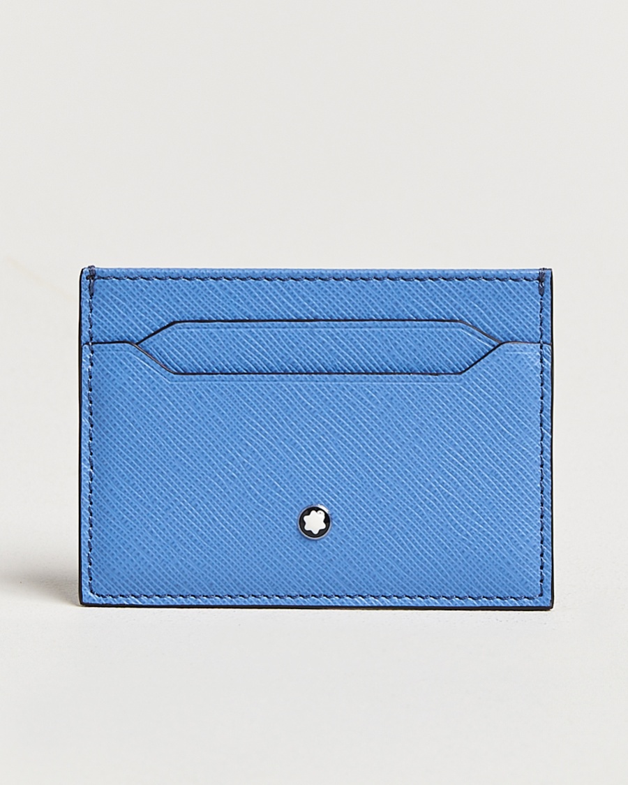 Montblanc Sartorial card holder 5cc Dusty Blue – Blauw