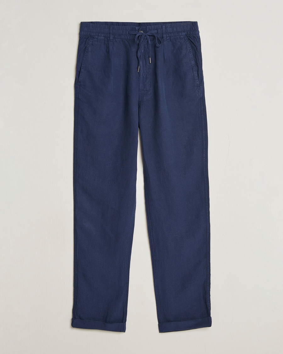 Polo Ralph Lauren Prepster Linen Trousers Newport Navy – Blauw