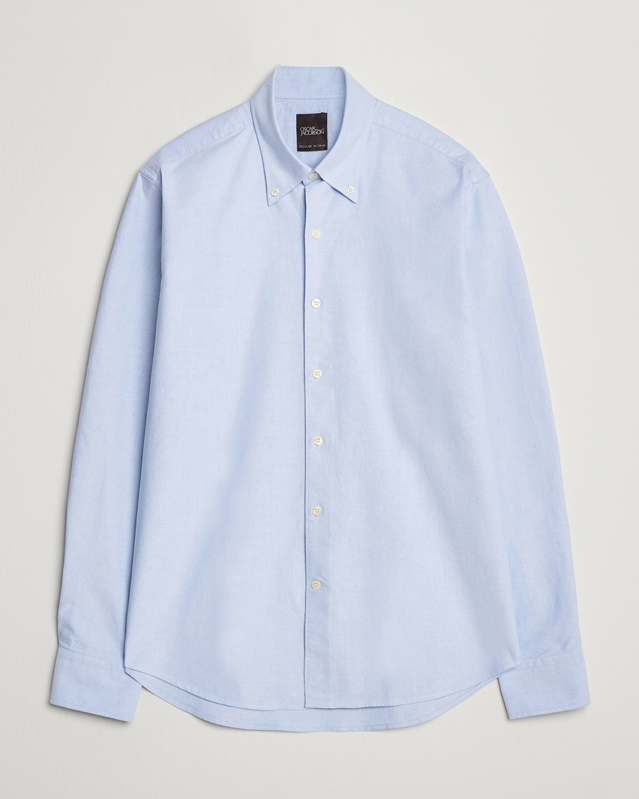 Heren | Overhemden | Oscar Jacobson | Reg Fit BD Casual Oxford Light Blue