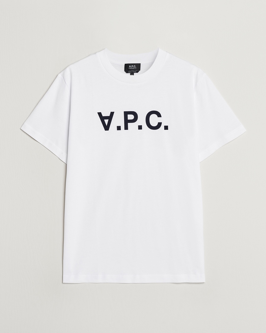 Heren | Sale | A.P.C. | VPC T-Shirt White/Dark Navy