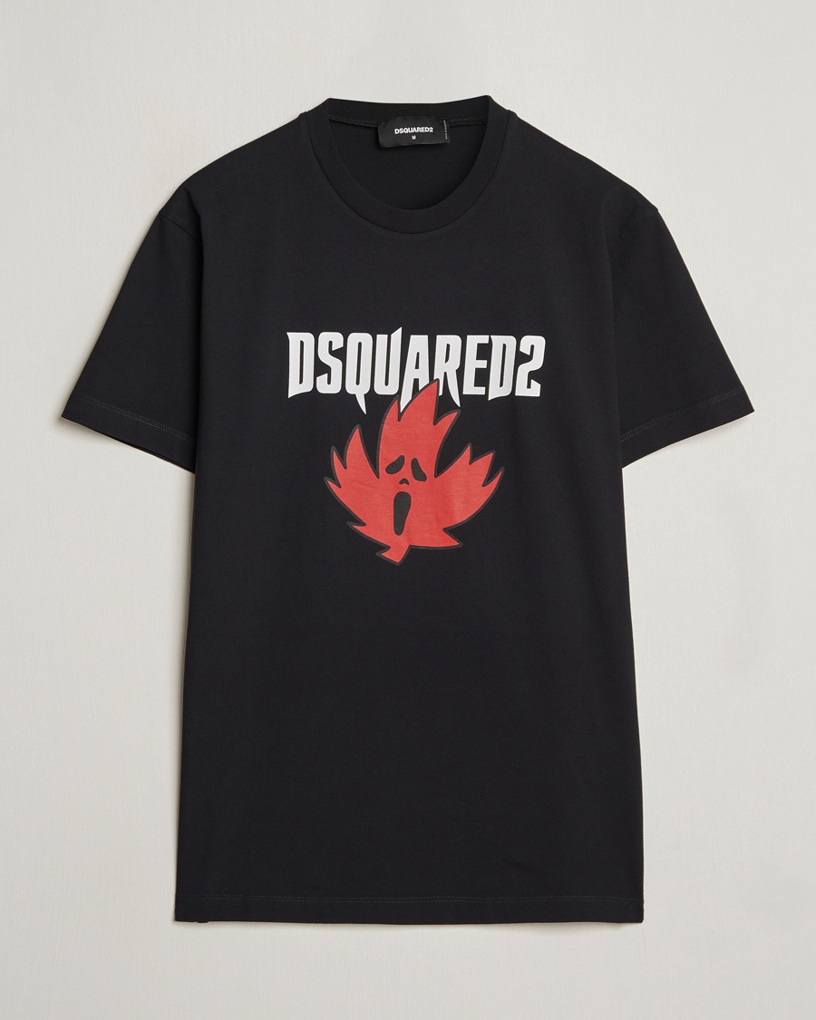 Heren | Dsquared2 | Dsquared2 | Horror Leaf T-Shirt Black