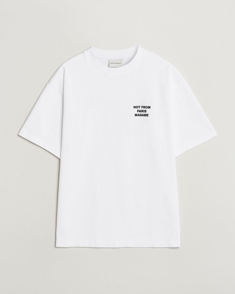 Drôle de Monsieur Slogan T-Shirt Optic White – Wit