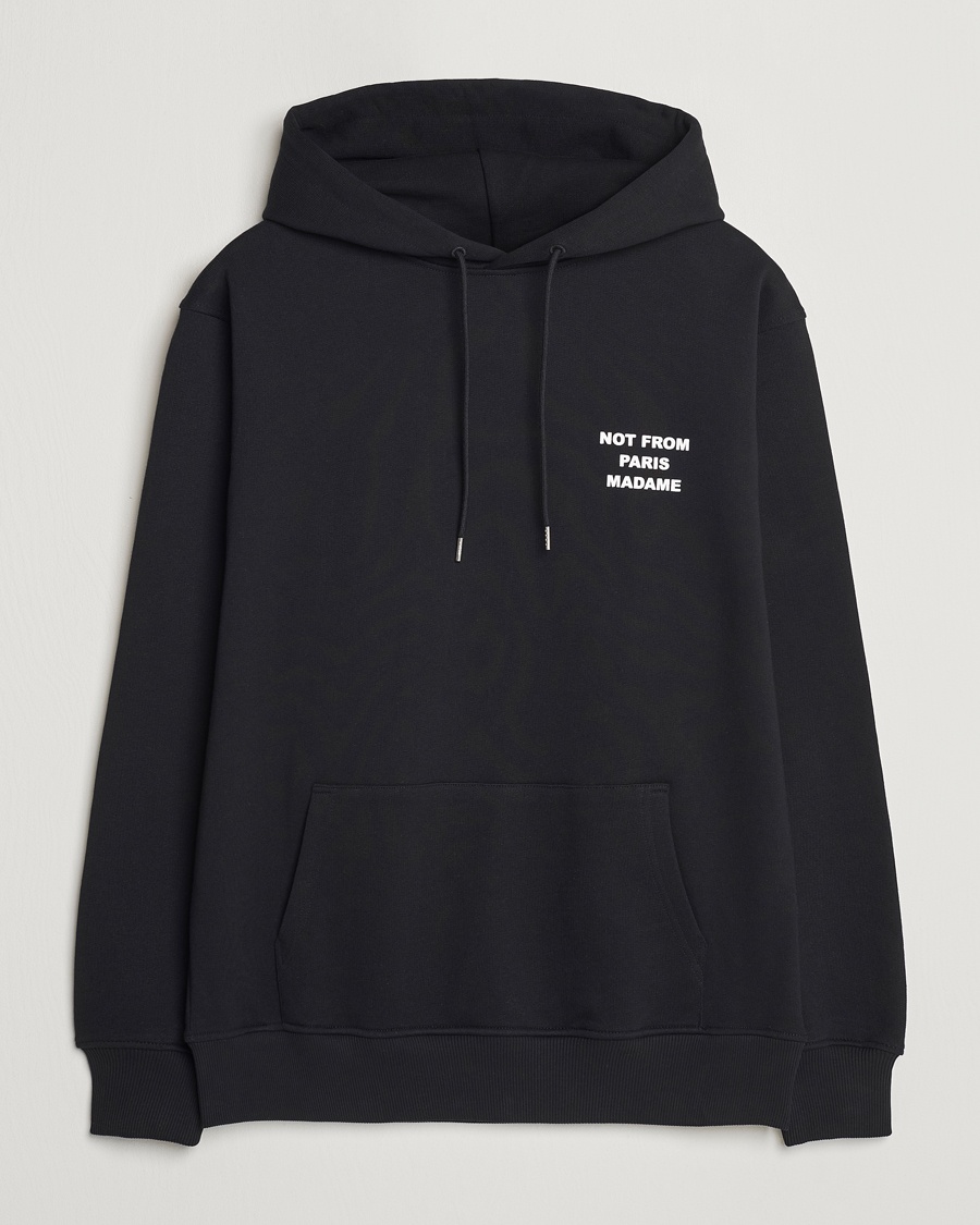 Drôle de Monsieur Slogan Hoodie Black – Zwart