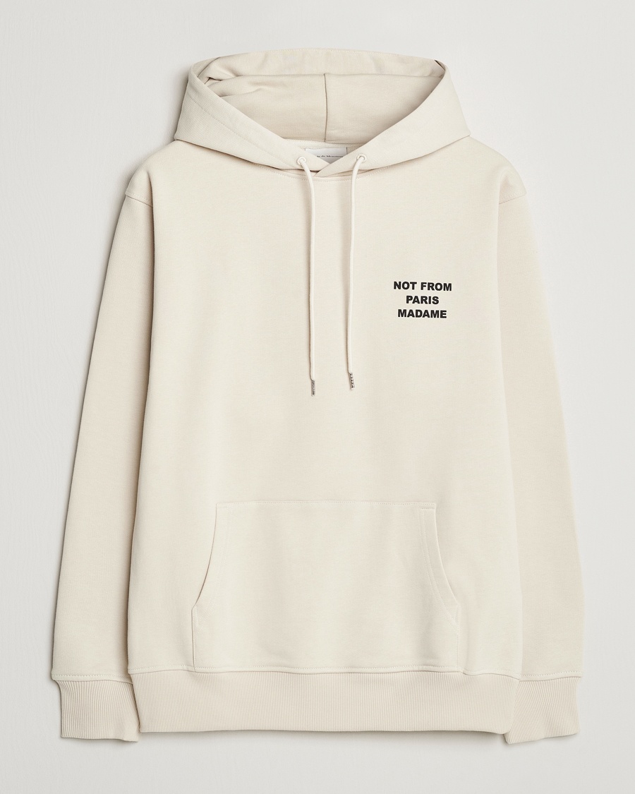 Drôle de Monsieur Slogan Hoodie Mastic – Beige