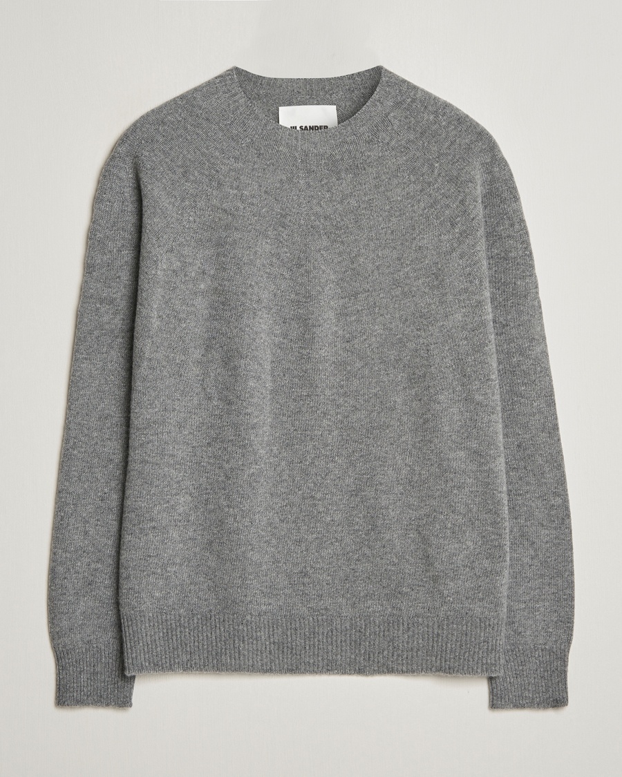 Jil Sander Seamless Crew Neck Sweater Grey Melange – Grijs