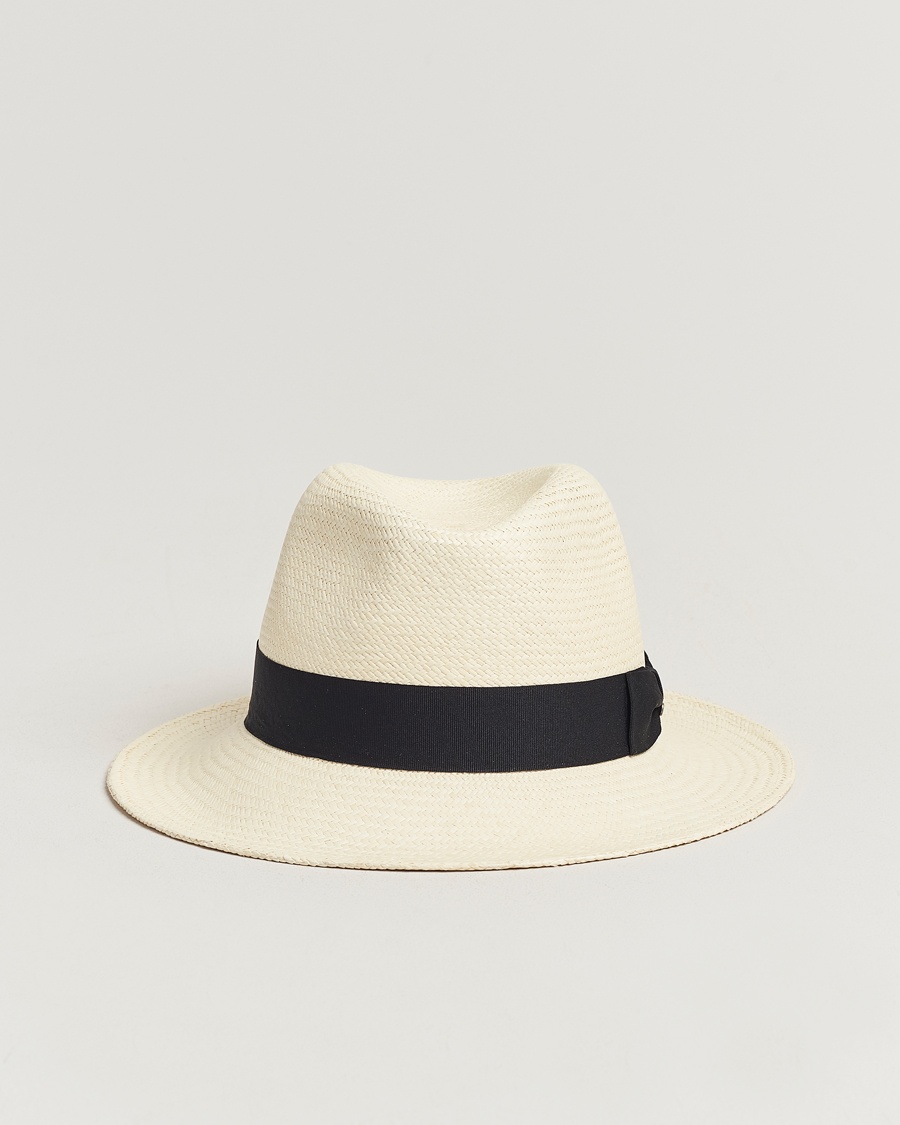 Wigéns Panama Hat White/Black – Wit