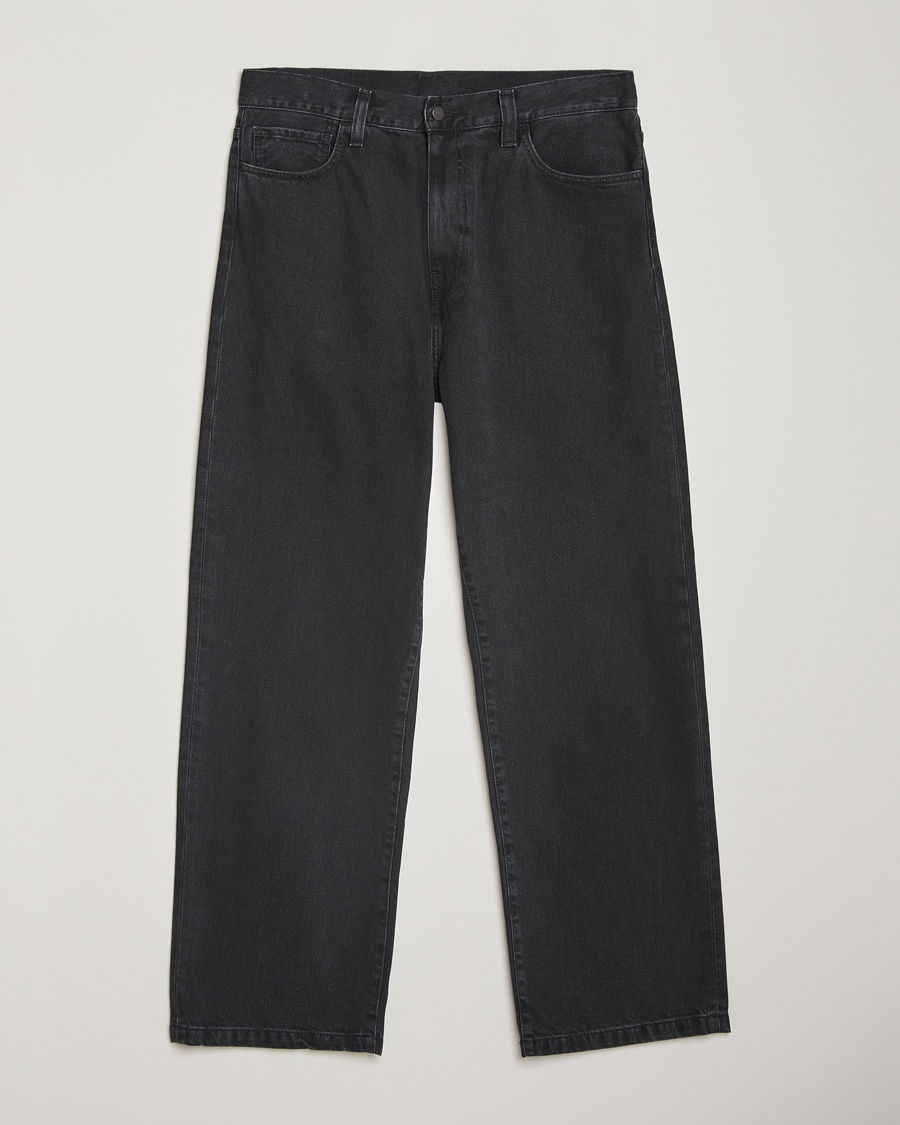 Carhartt WIP Landon Pant Robertson Denim Black Stone Washed – Zwart