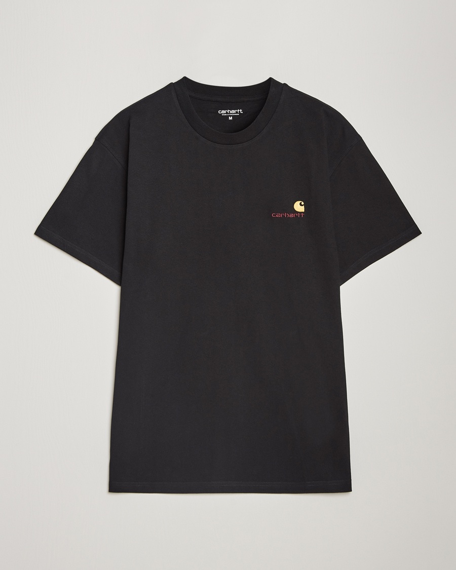 Carhartt WIP American Script Short Sleeve T-Shirt Black – Zwart