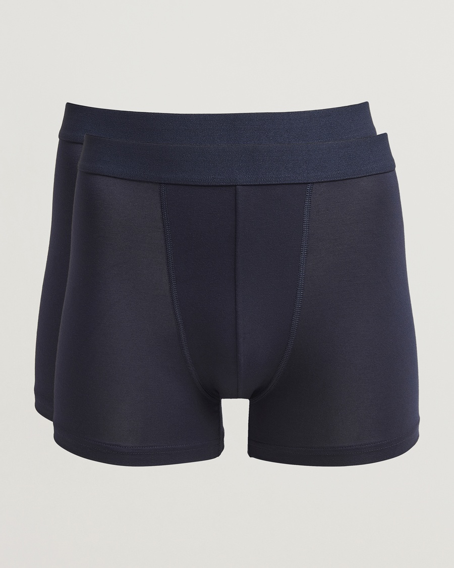 Bread & Boxers 2-Pack Boxer Breif Modal Dark Navy – Blauw