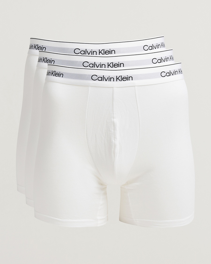 Calvin Klein 3-Pack Icon Cotton Stretch Boxer Brief White – Wit