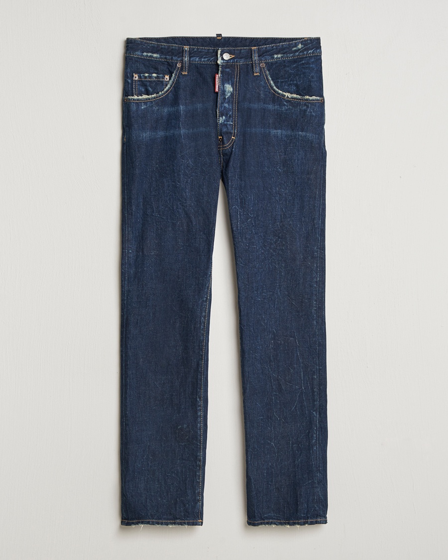 Heren | Straight leg | Dsquared2 | 642 Loose Jeans Dark Blue