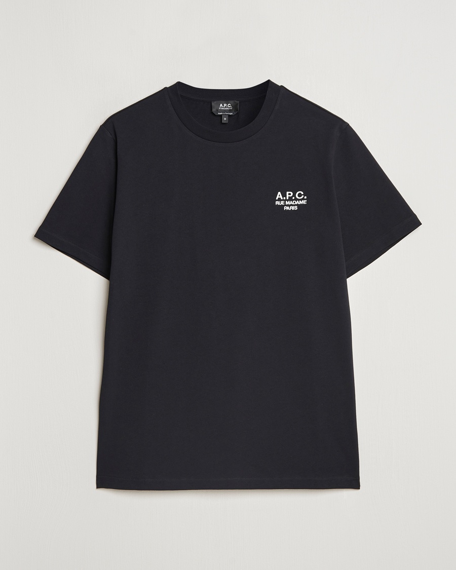 A.P.C. Rue Madame T-Shirt Black/White – Zwart