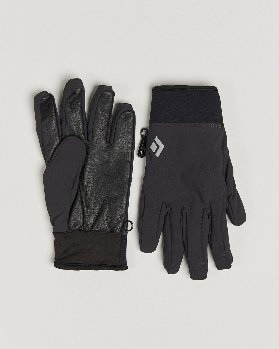 Black Diamond Midweight Softshell Gloves Smoke – Zwart