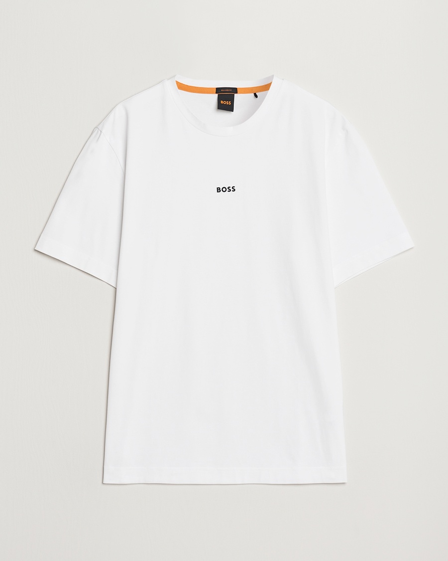 BOSS ORANGE Tchup Logo Crew Neck T-Shirt White – Wit