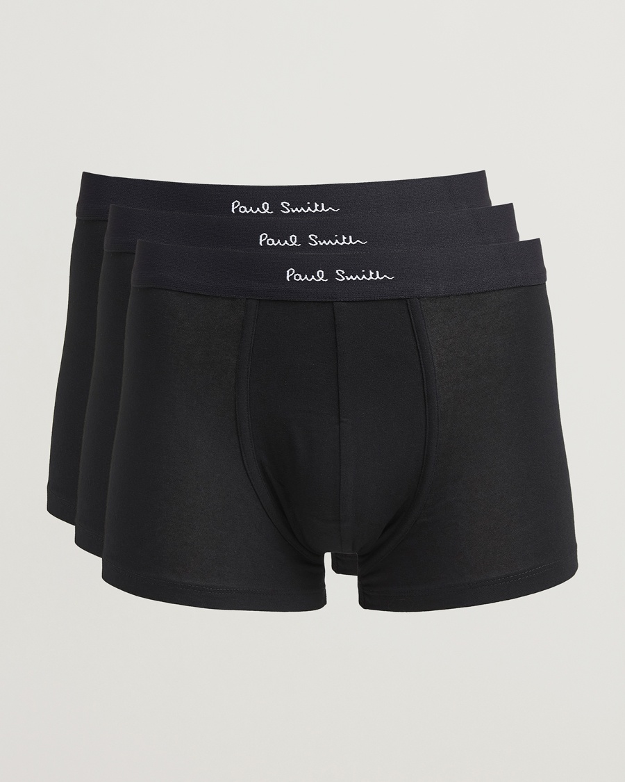 Paul Smith 3-Pack Trunk Black – Zwart
