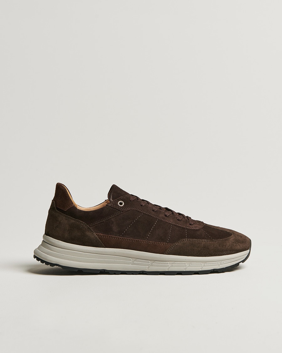 CQP Renna Suede Runner Dark Brown – Bruin
