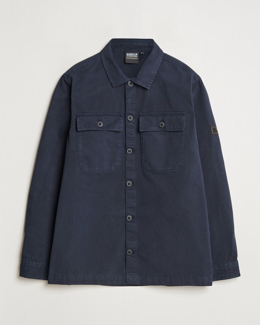  Barbour International Arlo Cotton Overshirt Navy – Blauw