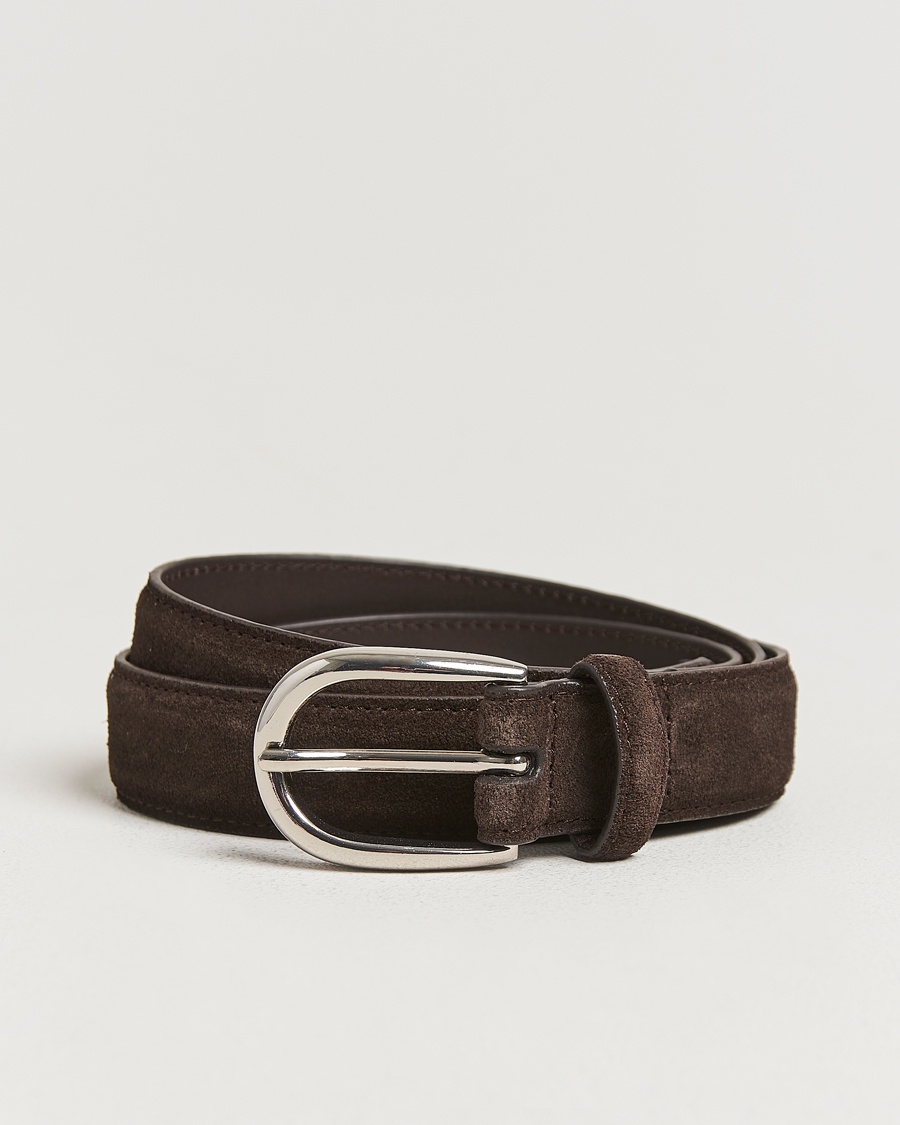Heren | Afdelingen | Loake 1880 | Harry Suede Belt Dark Brown