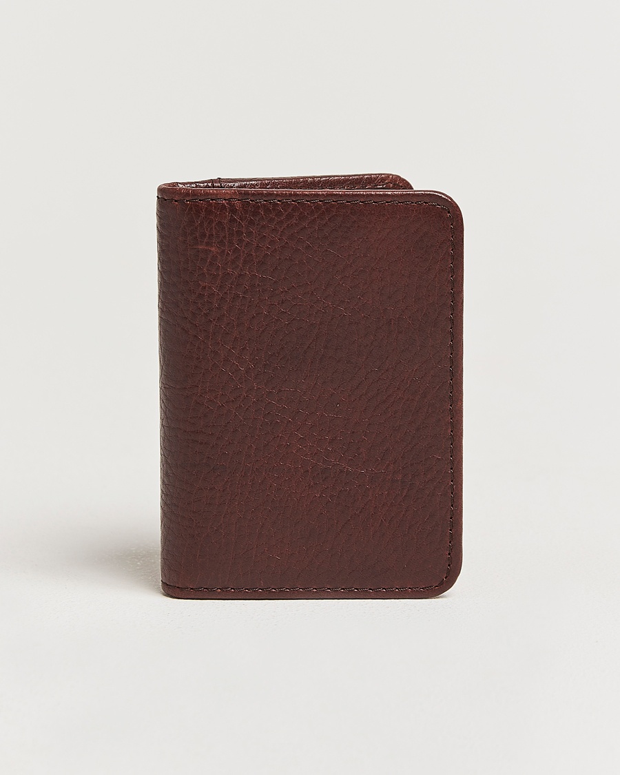 Loake Shoemakers Fenchurch Grained Leather Card Holder Dark Brown – Bruin