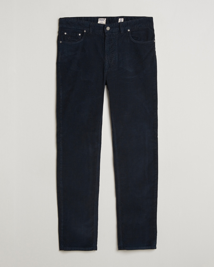 Morris James Corduroy 5-Pocket Pant Navy – Blauw