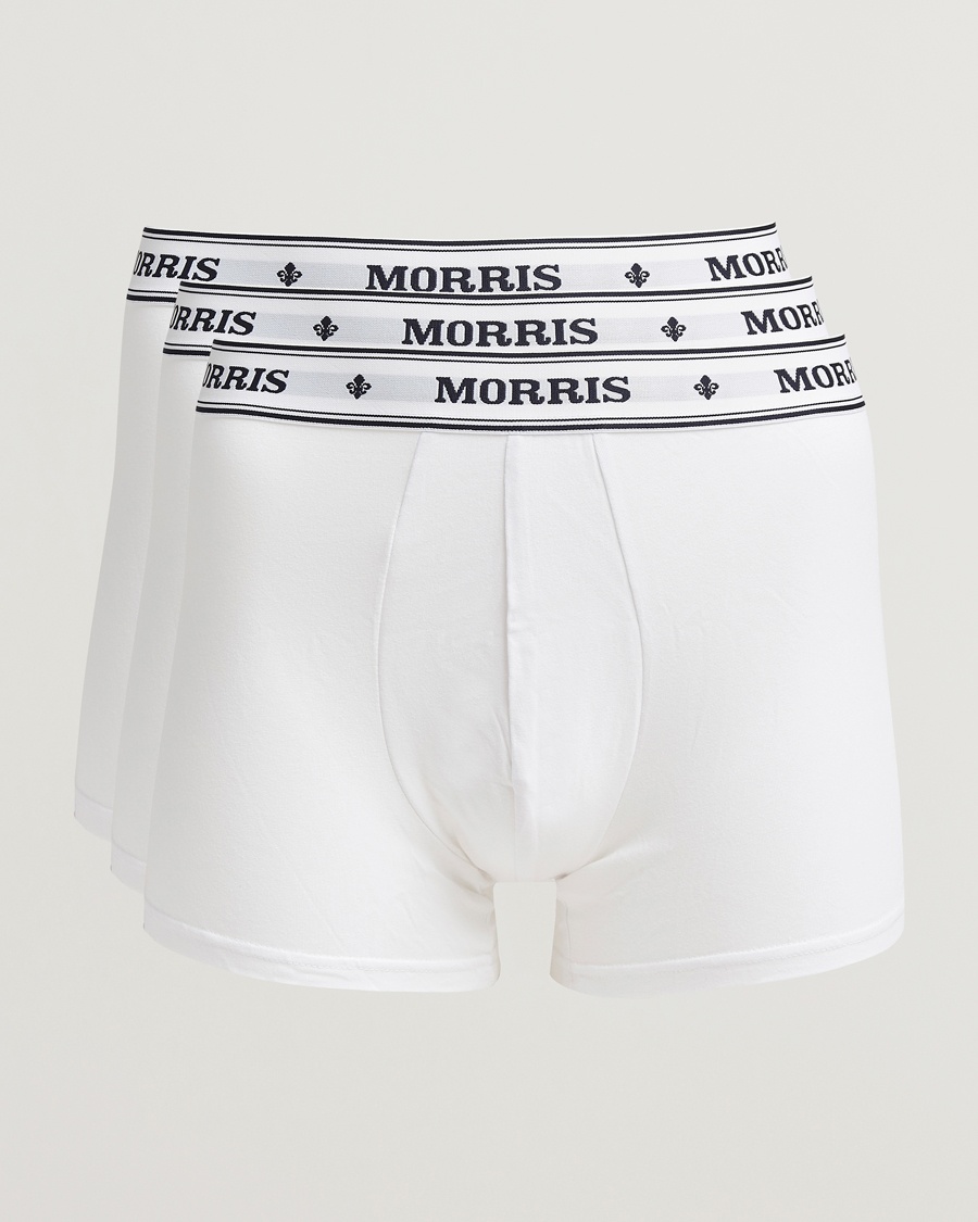 Morris Boxer Brief 3-Pack White – Wit