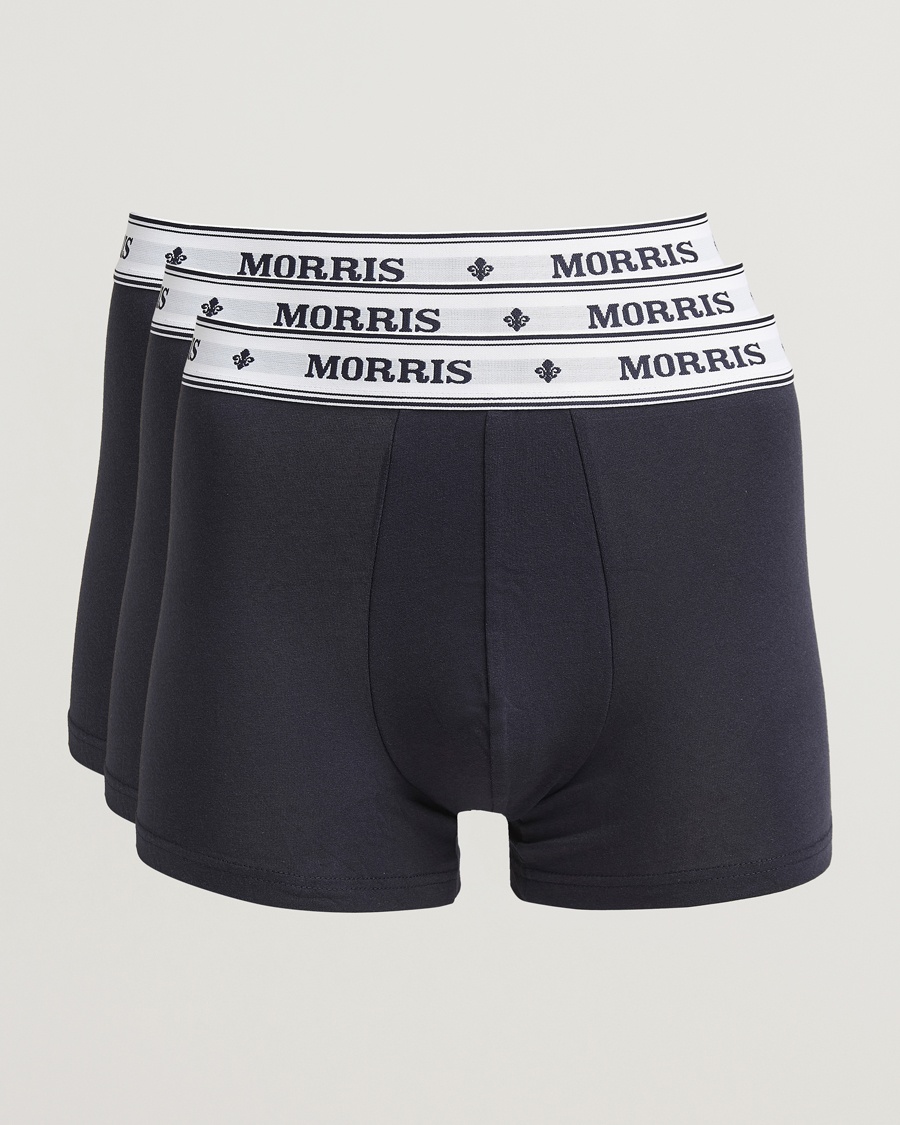 Morris Boxer Brief 3-Pack Old Blue – Blauw