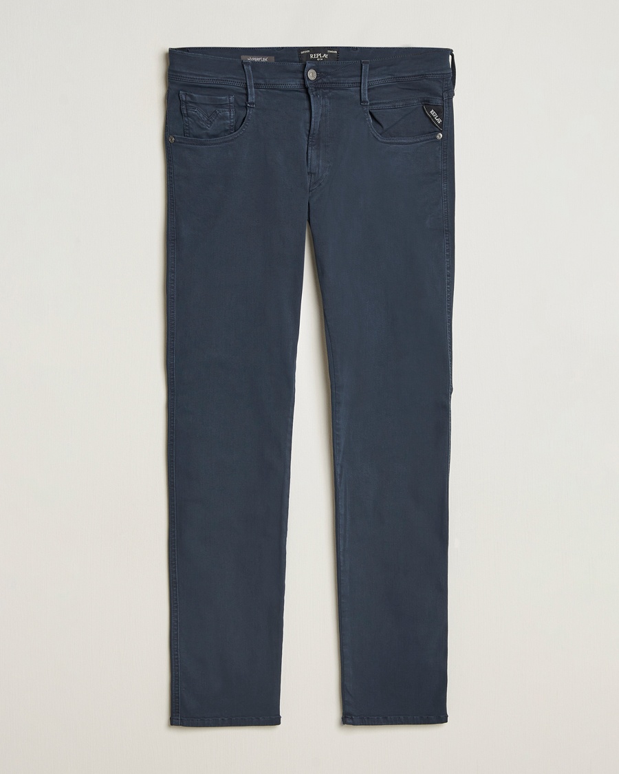 Replay Anbass Hyperflex X.Lite 5-Pocket Pants Navy – Blauw